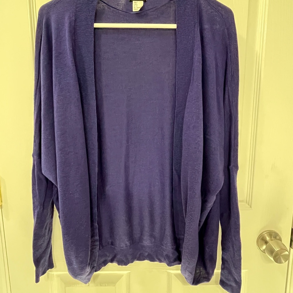 Women's small H&M Purple cardigan Sweater